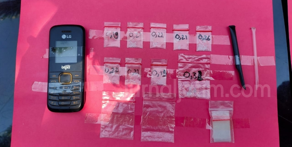 Barang bukti narkoba diamankan Polres Jombang