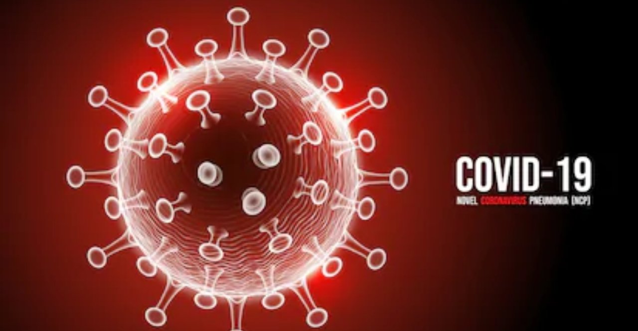 Ilustrasi virus corona atau COVID-19