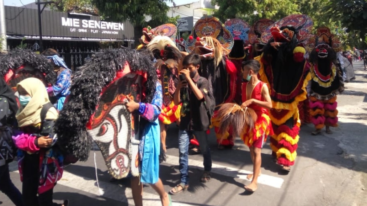 5 Bulan Tak Pentas, Pekerja Seni Jaranan Demo Pendopo Bupati Jombang